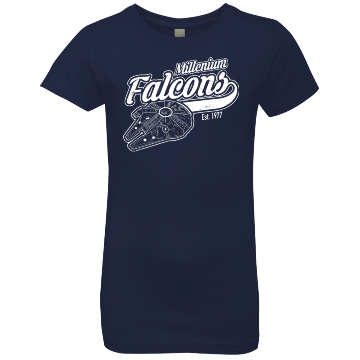 T-Shirts Midnight Navy / YXS Millenium falcons Girls Premium T-Shirt