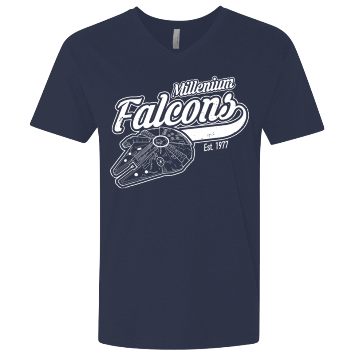 T-Shirts Midnight Navy / X-Small Millenium falcons Men's Premium V-Neck
