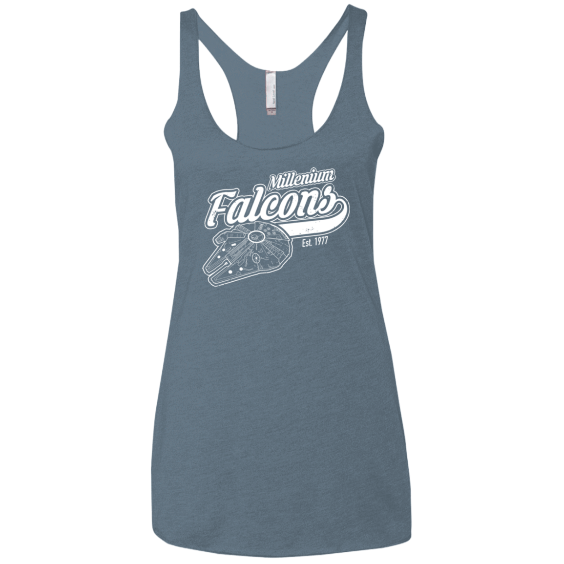 T-Shirts Indigo / X-Small Millenium falcons Women's Triblend Racerback Tank