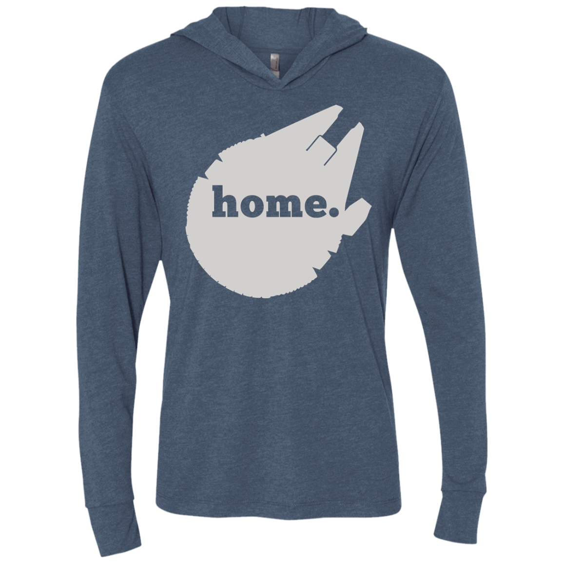 T-Shirts Indigo / X-Small Millennium Home Triblend Long Sleeve Hoodie Tee