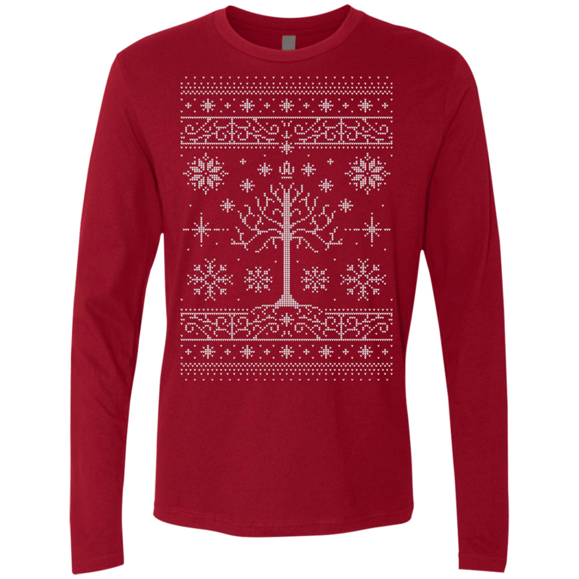 T-Shirts Cardinal / Small Minas Christmas Men's Premium Long Sleeve