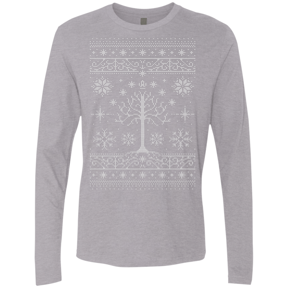 T-Shirts Heather Grey / Small Minas Christmas Men's Premium Long Sleeve