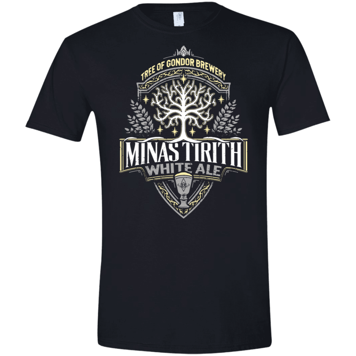 T-Shirts Black / X-Small Minas Tirith Men's Semi-Fitted Softstyle