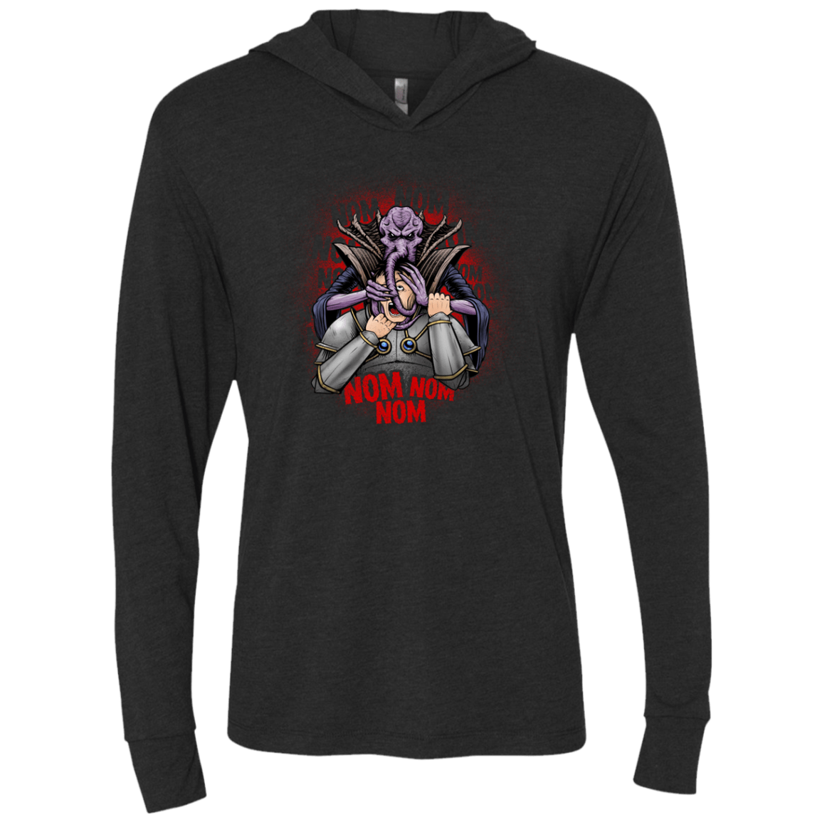 T-Shirts Vintage Black / X-Small Mind Flayer Triblend Long Sleeve Hoodie Tee