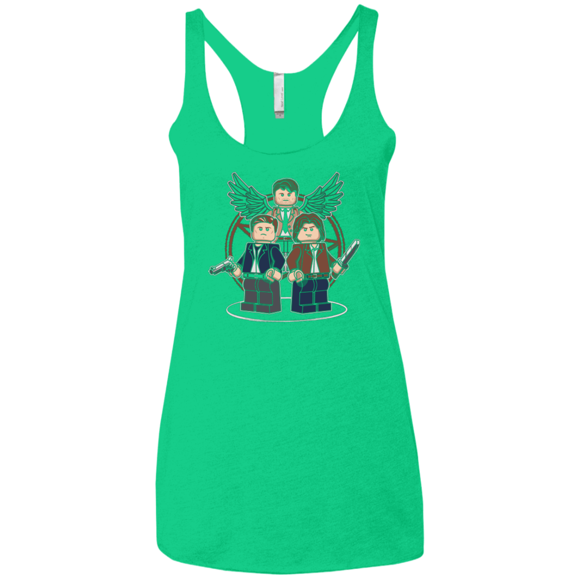 T-Shirts Envy / X-Small Mini Hunters Women's Triblend Racerback Tank