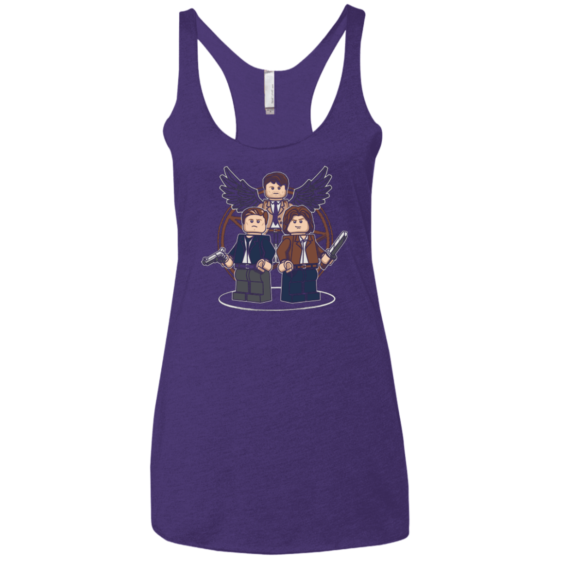 T-Shirts Purple / X-Small Mini Hunters Women's Triblend Racerback Tank