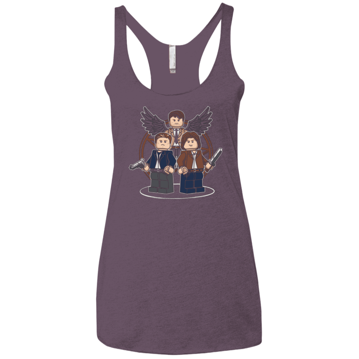 T-Shirts Vintage Purple / X-Small Mini Hunters Women's Triblend Racerback Tank
