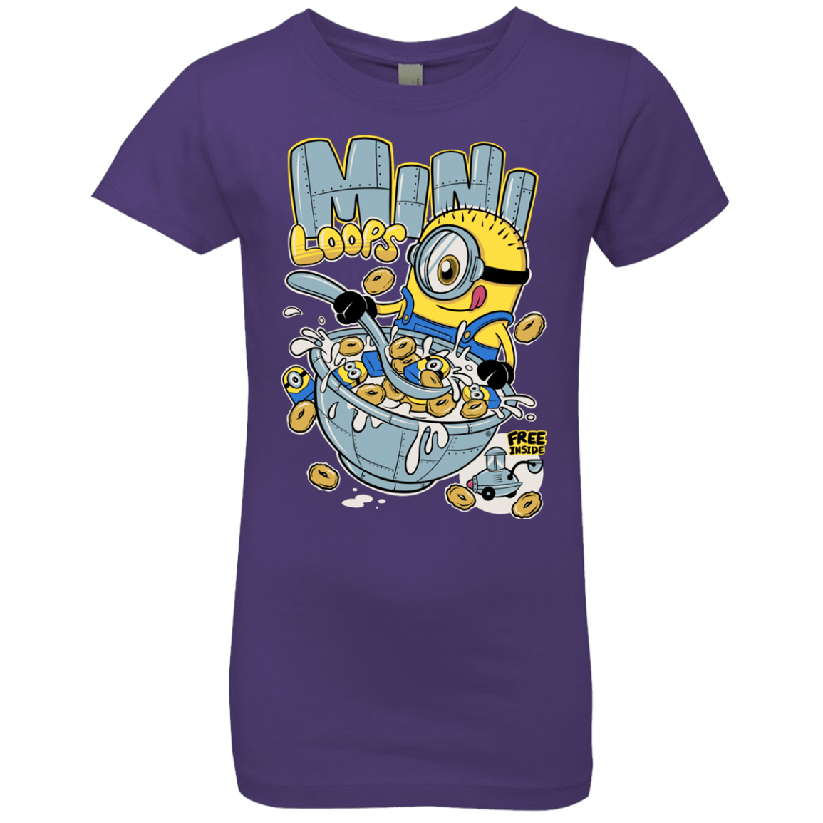T-Shirts Purple Rush / YXS Mini Loops Girls Premium T-Shirt