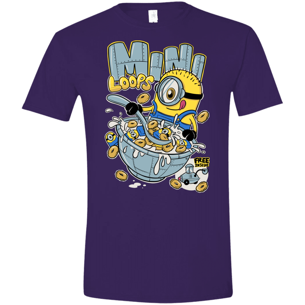 T-Shirts Purple / S Mini Loops Men's Semi-Fitted Softstyle