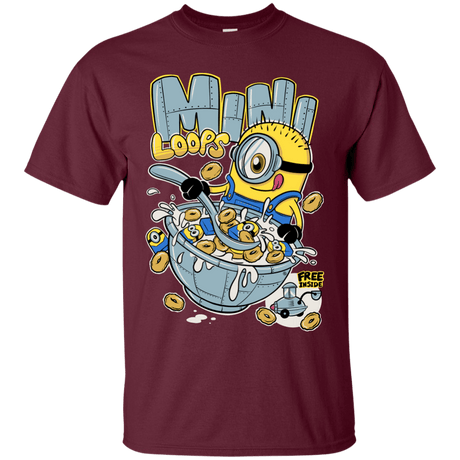 T-Shirts Maroon / S Mini Loops T-Shirt