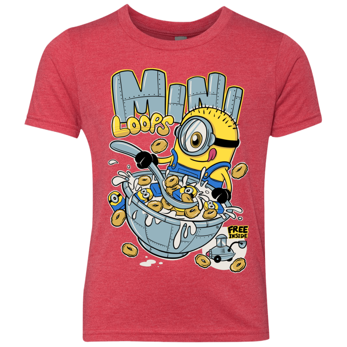 T-Shirts Vintage Red / YXS Mini Loops Youth Triblend T-Shirt