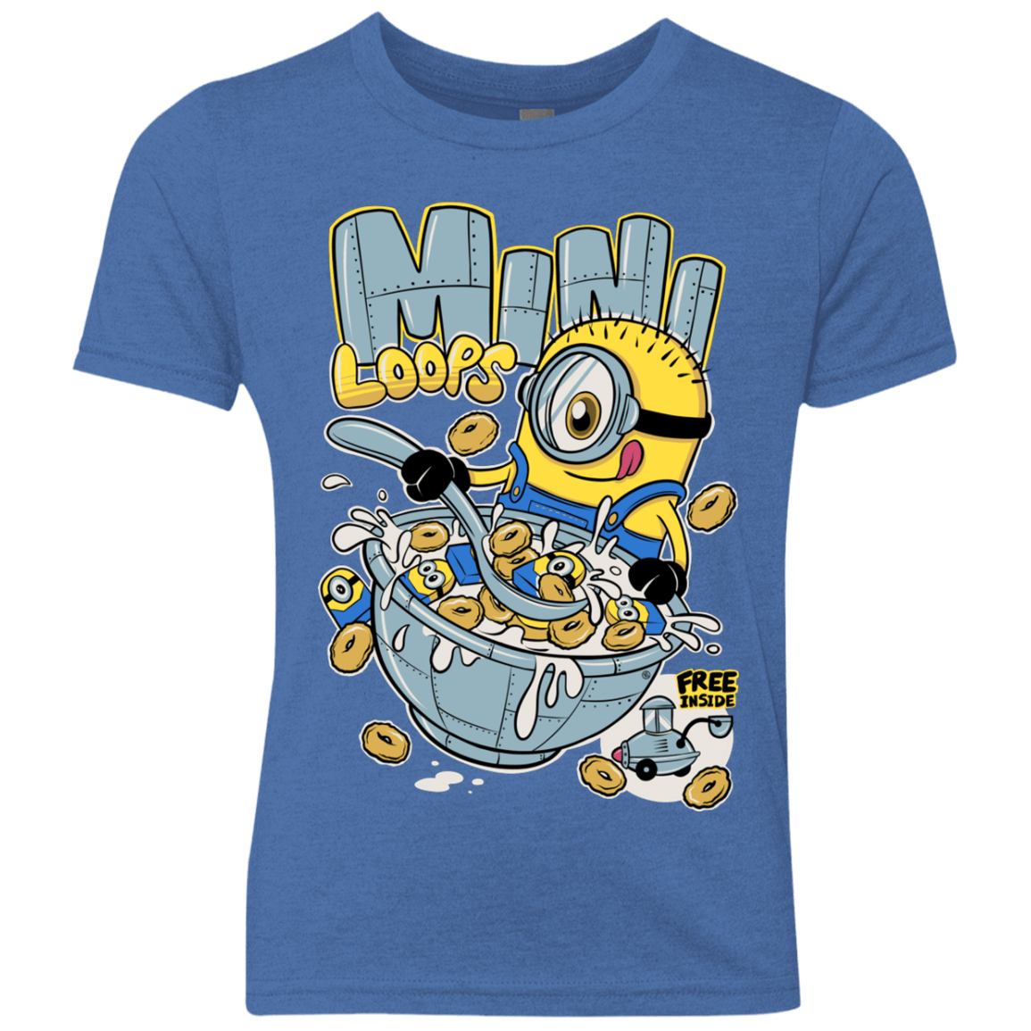 T-Shirts Vintage Royal / YXS Mini Loops Youth Triblend T-Shirt