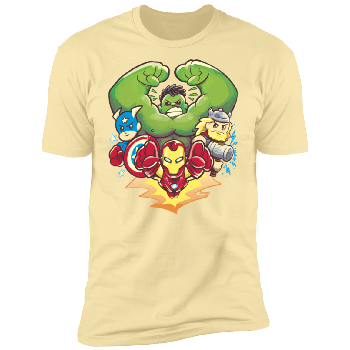 T-Shirts Banana Cream / S Miniheroes Men's Premium T-Shirt