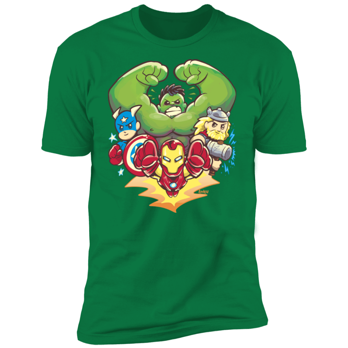T-Shirts Kelly Green / S Miniheroes Men's Premium T-Shirt