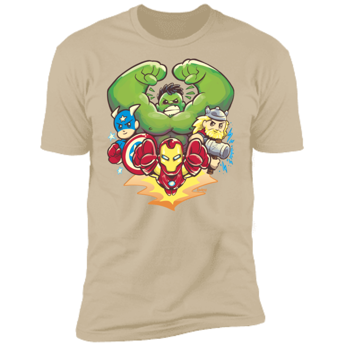 T-Shirts Sand / S Miniheroes Men's Premium T-Shirt