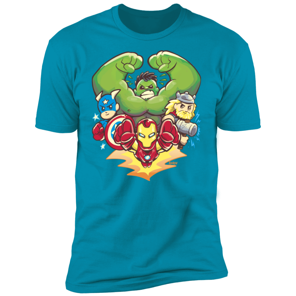 T-Shirts Turquoise / S Miniheroes Men's Premium T-Shirt