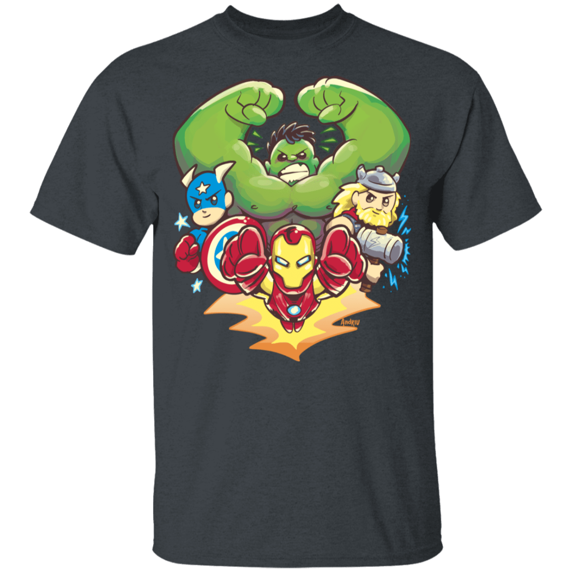T-Shirts Dark Heather / YXS Miniheroes Youth T-Shirt