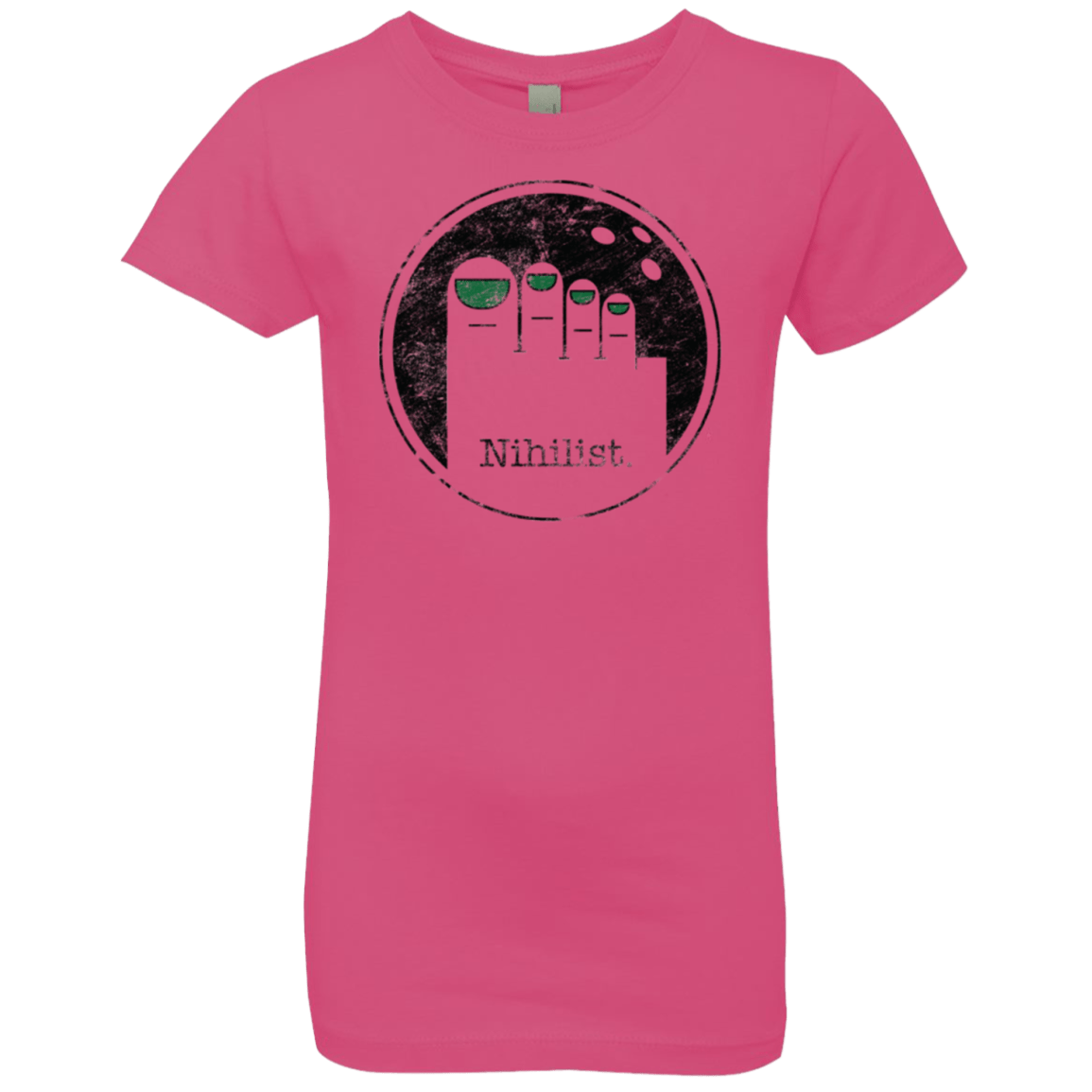 T-Shirts Hot Pink / YXS Minimalist Nihilist Girls Premium T-Shirt