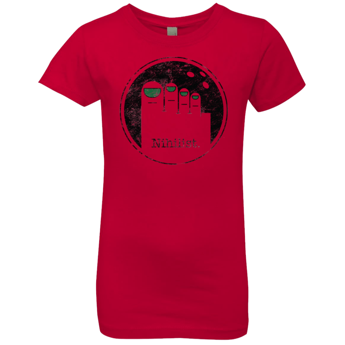 T-Shirts Red / YXS Minimalist Nihilist Girls Premium T-Shirt