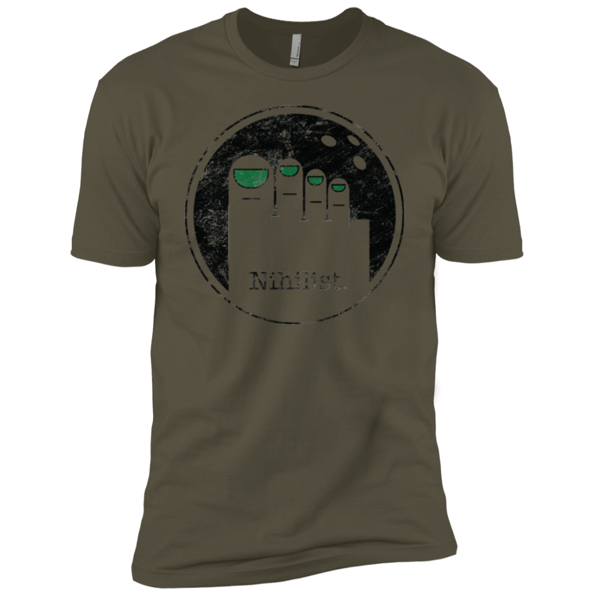 T-Shirts Military Green / X-Small Minimalist Nihilist Men's Premium T-Shirt