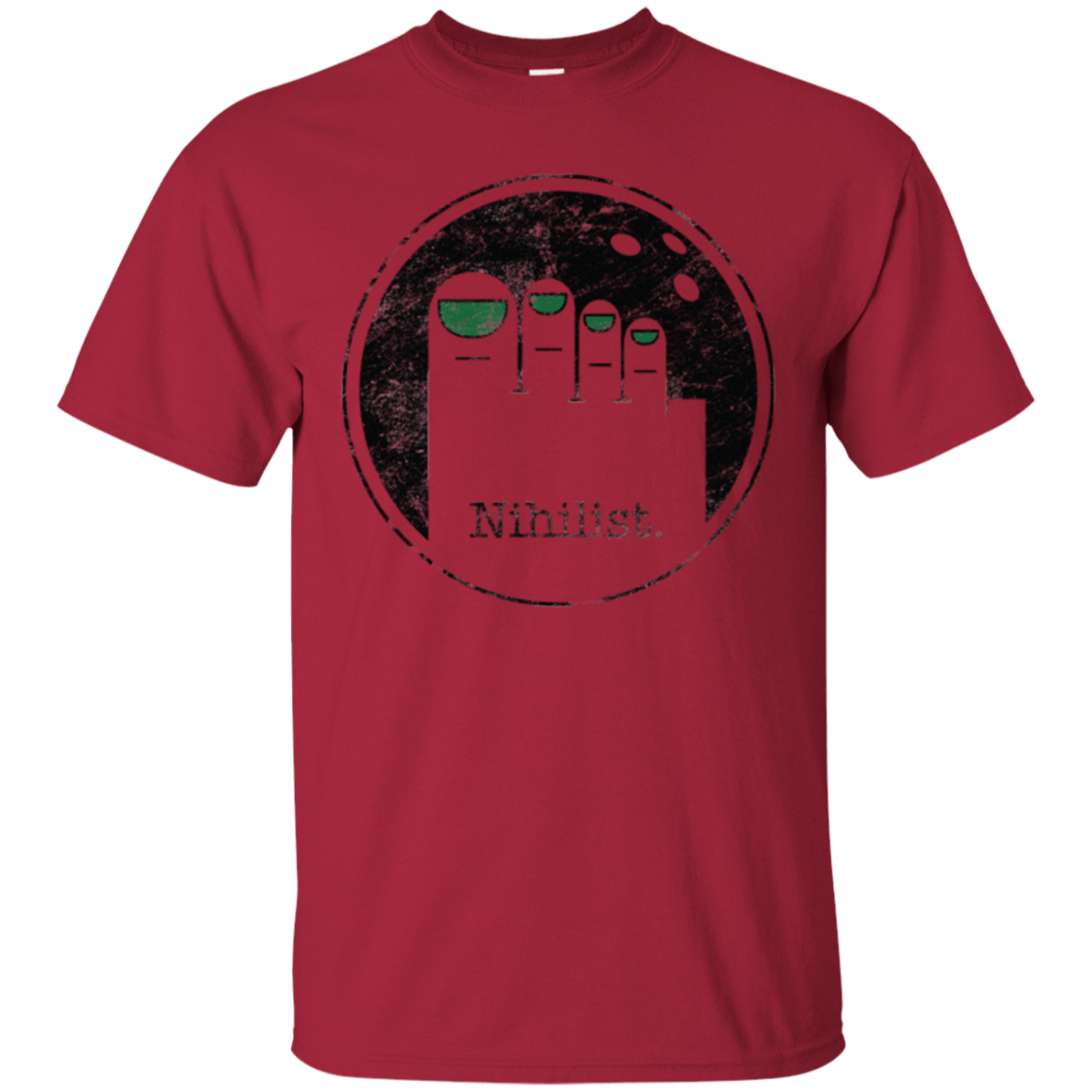 T-Shirts Cardinal / Small Minimalist Nihilist T-Shirt