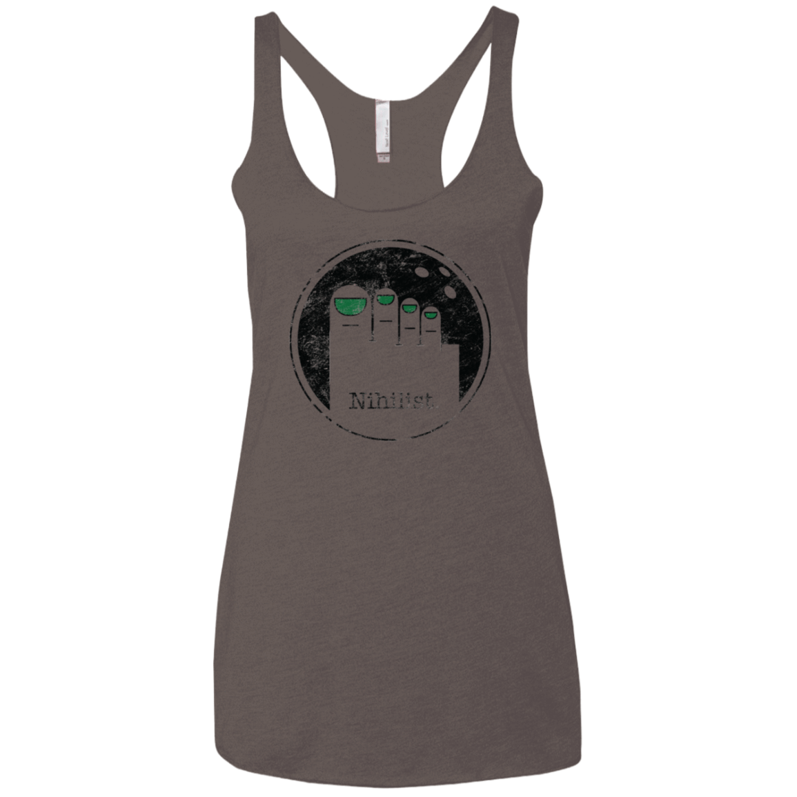 T-Shirts Macchiato / X-Small Minimalist Nihilist Women's Triblend Racerback Tank