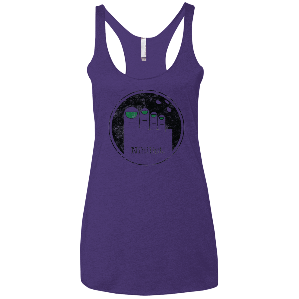 T-Shirts Purple / X-Small Minimalist Nihilist Women's Triblend Racerback Tank