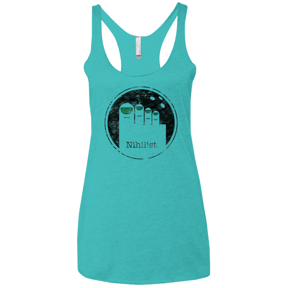 T-Shirts Tahiti Blue / X-Small Minimalist Nihilist Women's Triblend Racerback Tank