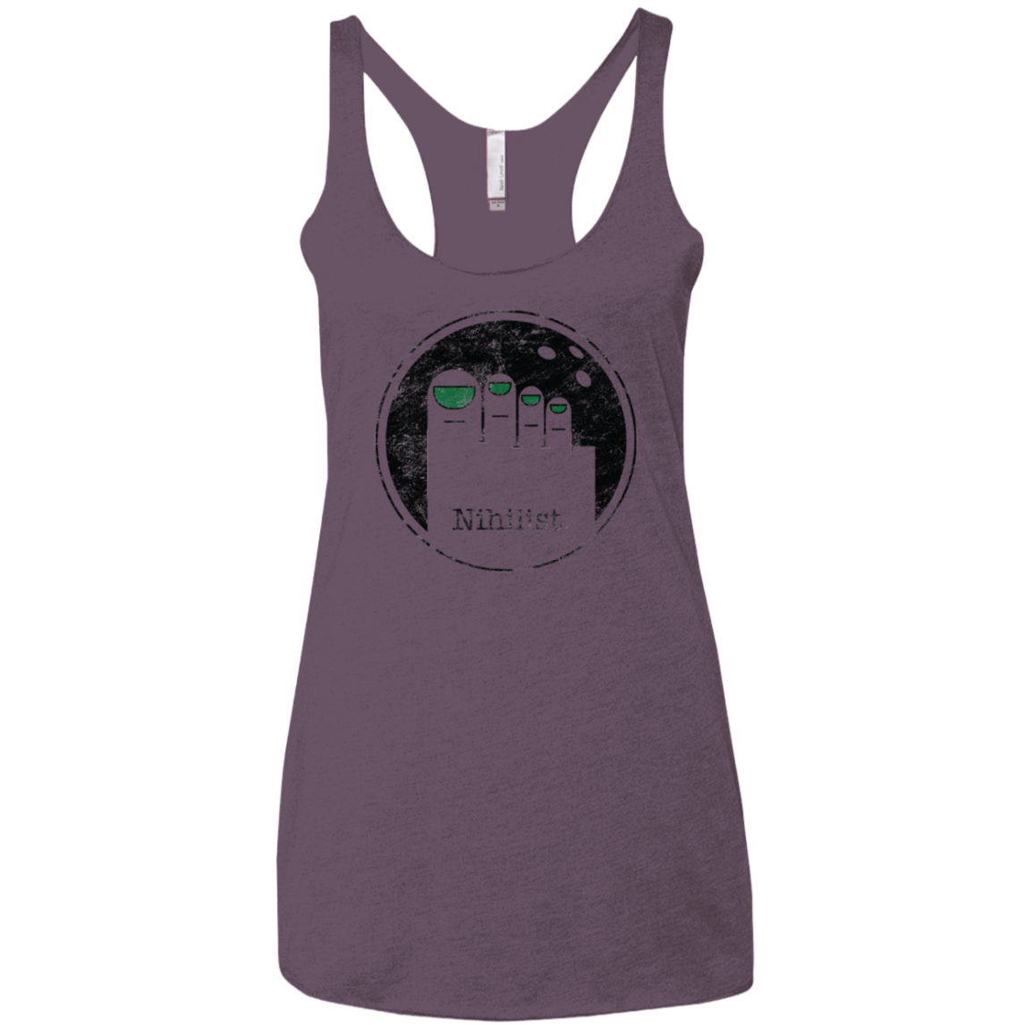 T-Shirts Vintage Purple / X-Small Minimalist Nihilist Women's Triblend Racerback Tank