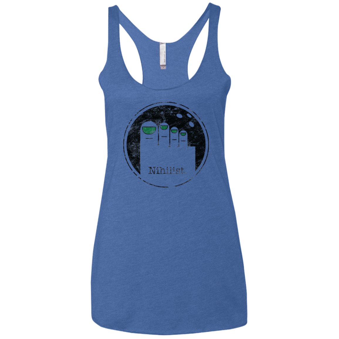 T-Shirts Vintage Royal / X-Small Minimalist Nihilist Women's Triblend Racerback Tank
