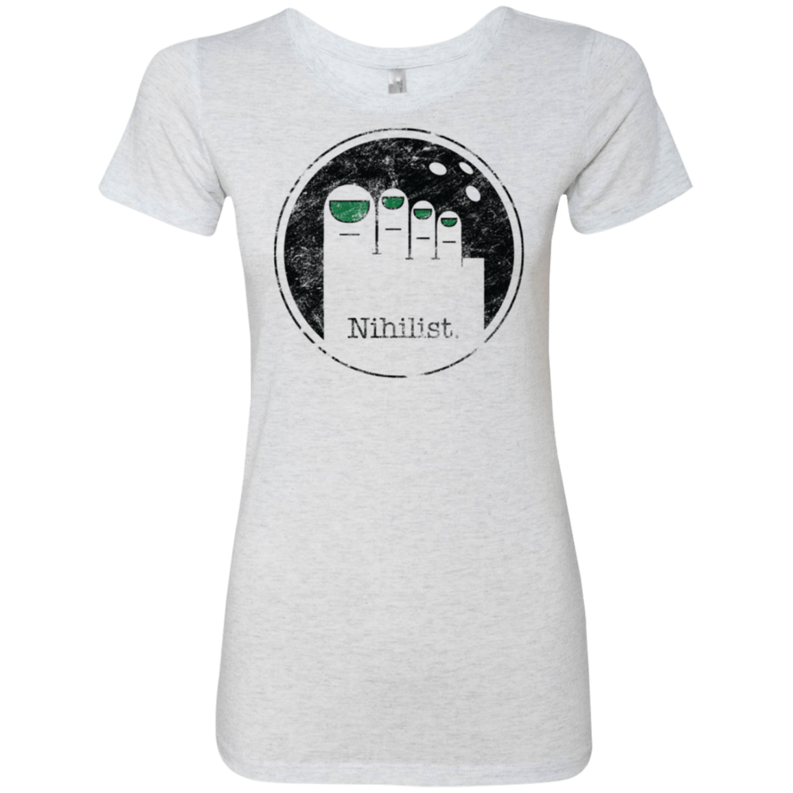 T-Shirts Heather White / Small Minimalist Nihilist Women's Triblend T-Shirt