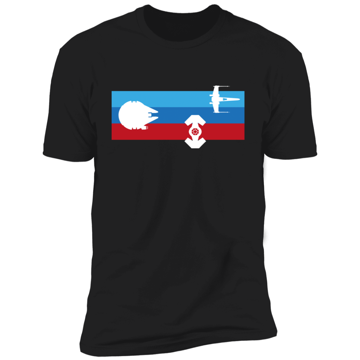 T-Shirts Black / X-Small Minimalist Spaceships Men's Premium T-Shirt