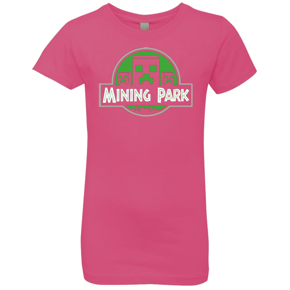 T-Shirts Hot Pink / YXS Mining Park Girls Premium T-Shirt