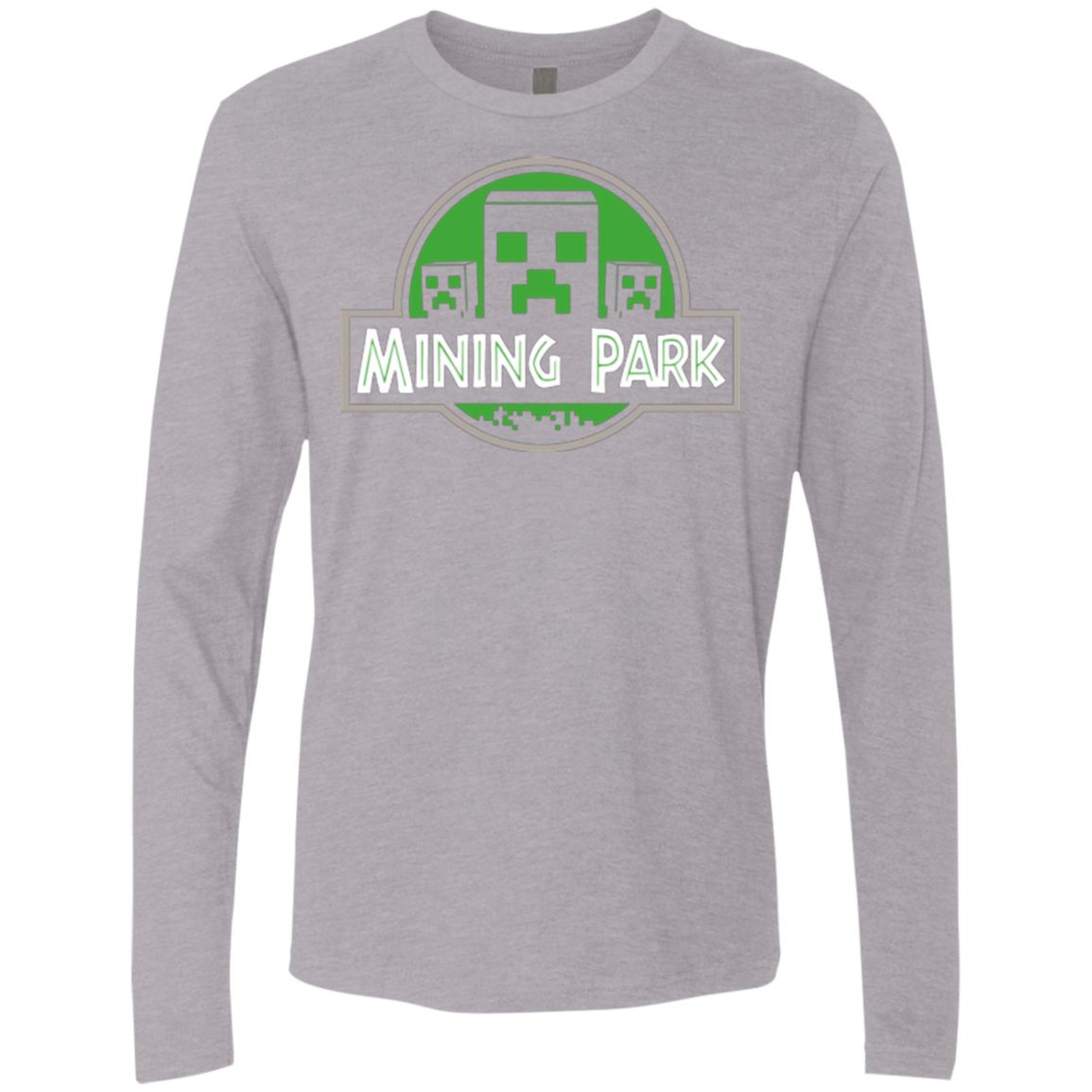 T-Shirts Heather Grey / Small Mining Park Men's Premium Long Sleeve