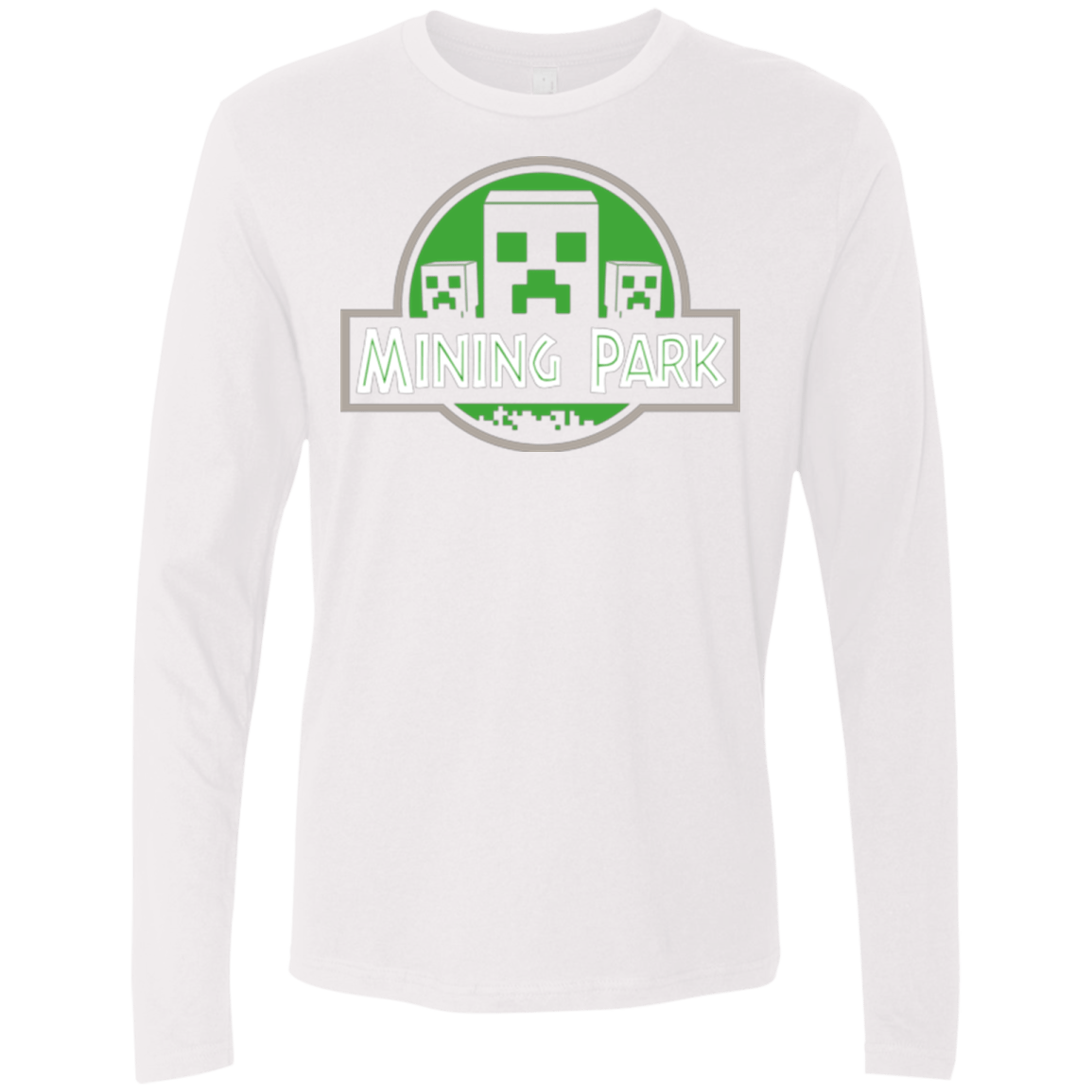 T-Shirts White / Small Mining Park Men's Premium Long Sleeve