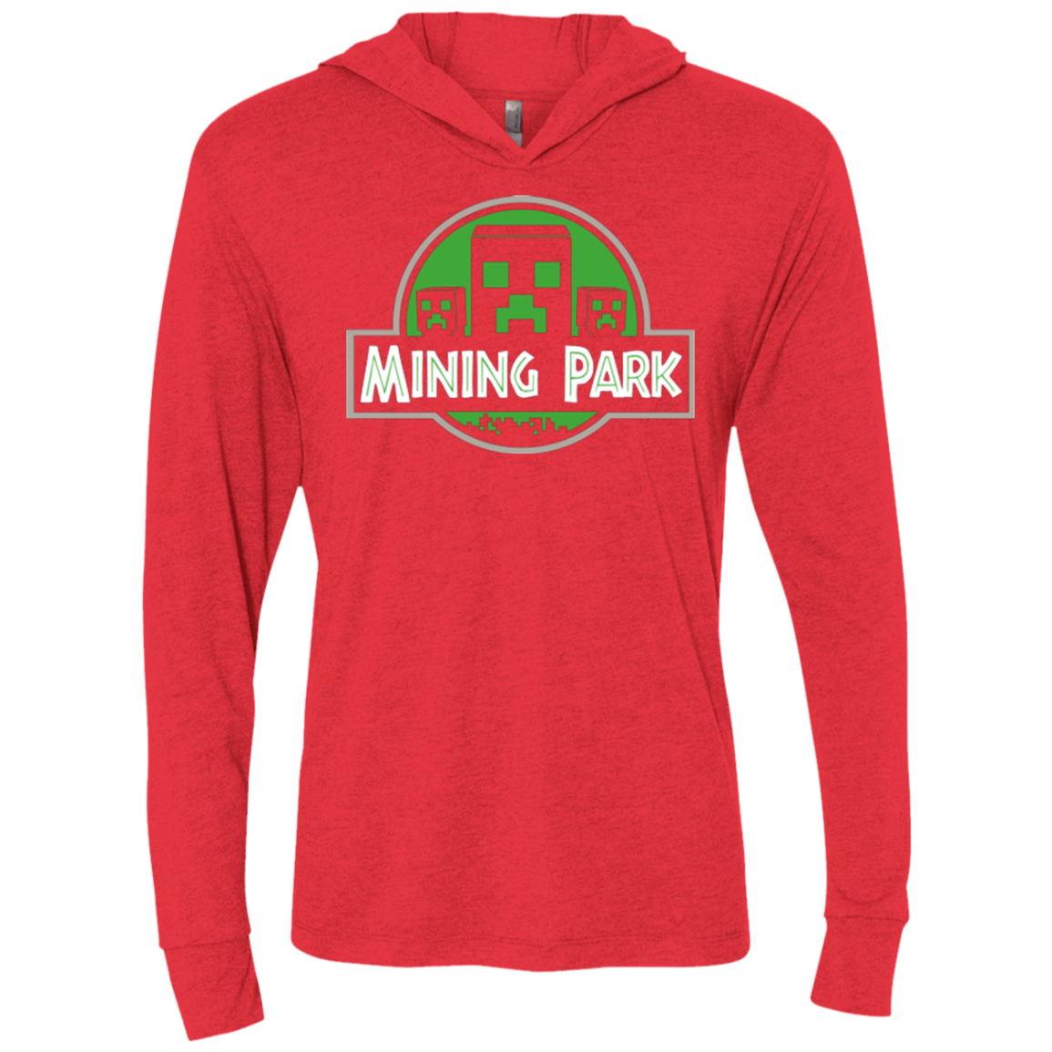 T-Shirts Vintage Red / X-Small Mining Park Triblend Long Sleeve Hoodie Tee