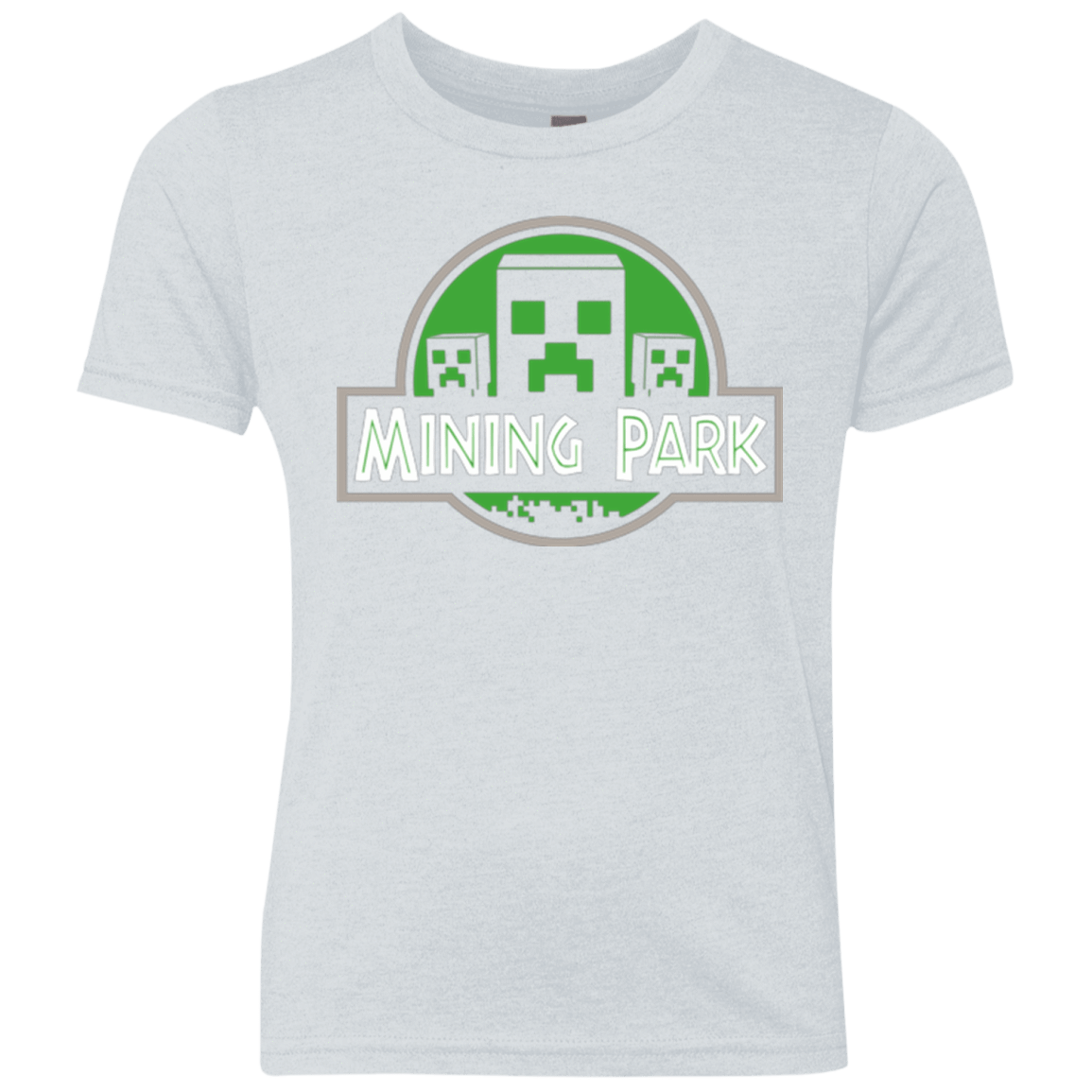 T-Shirts Heather White / YXS Mining Park Youth Triblend T-Shirt