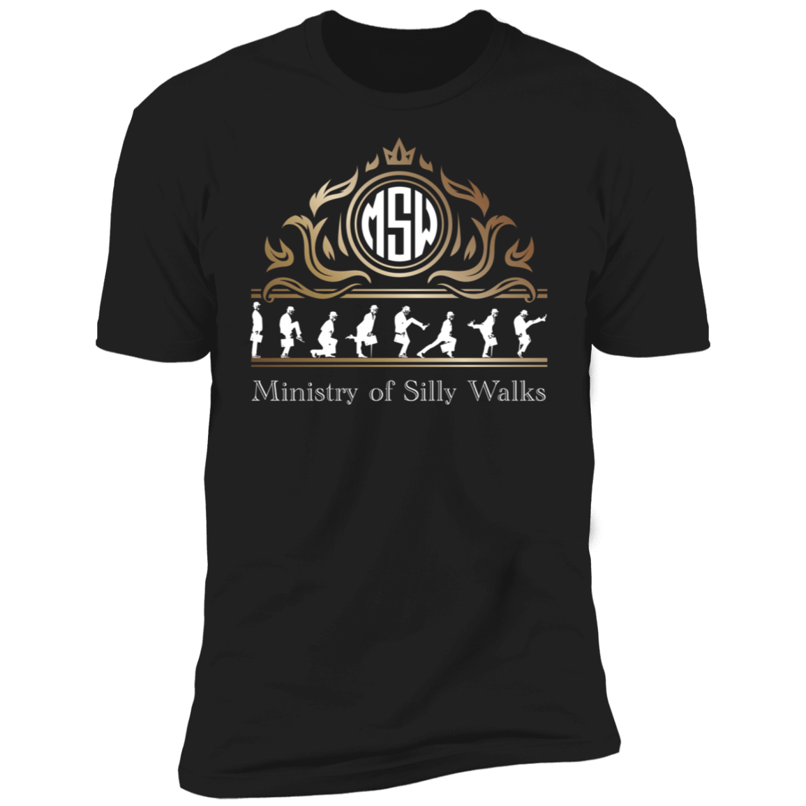 T-Shirts Black / X-Small Ministry Silly Walks Emblem Men's Premium T-Shirt