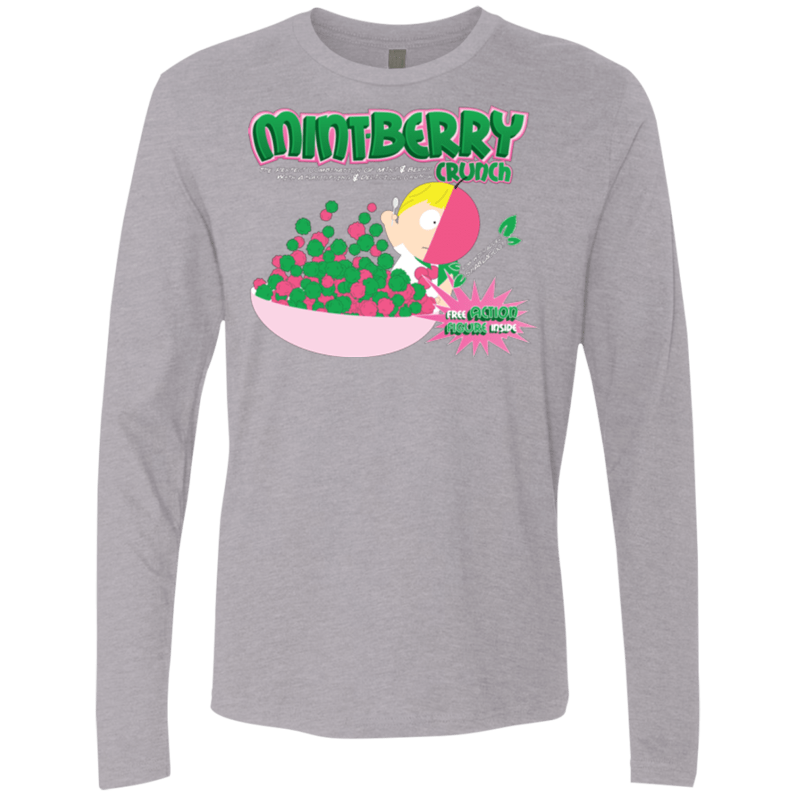 T-Shirts Heather Grey / Small Mintberry Crunch Men's Premium Long Sleeve