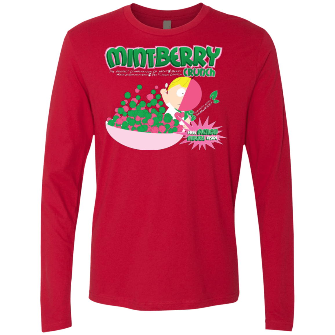 T-Shirts Red / Small Mintberry Crunch Men's Premium Long Sleeve