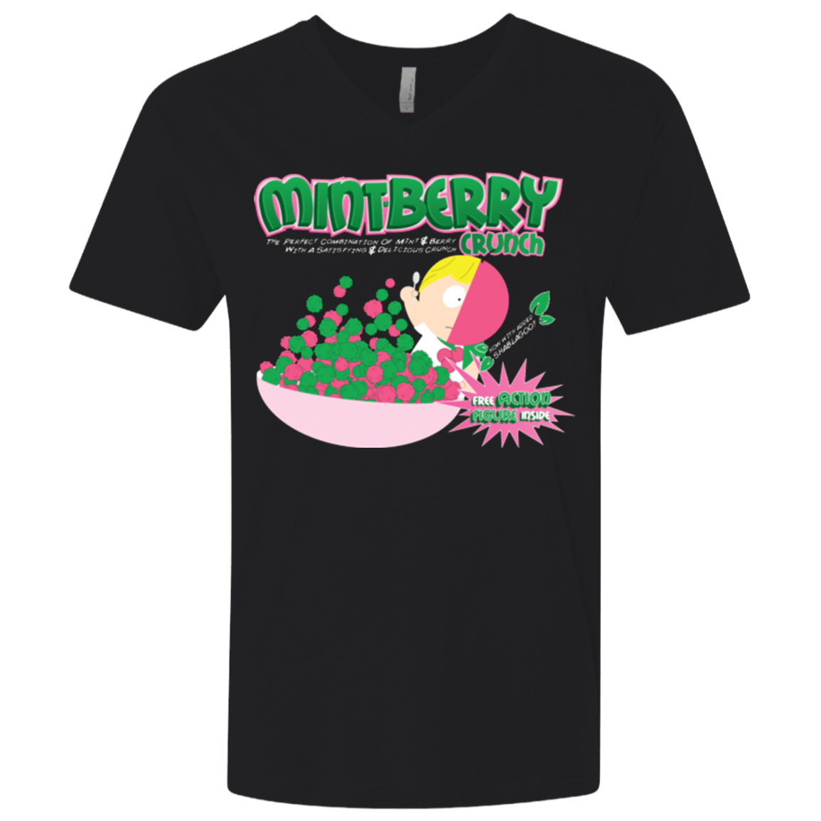 T-Shirts Black / X-Small Mintberry Crunch Men's Premium V-Neck