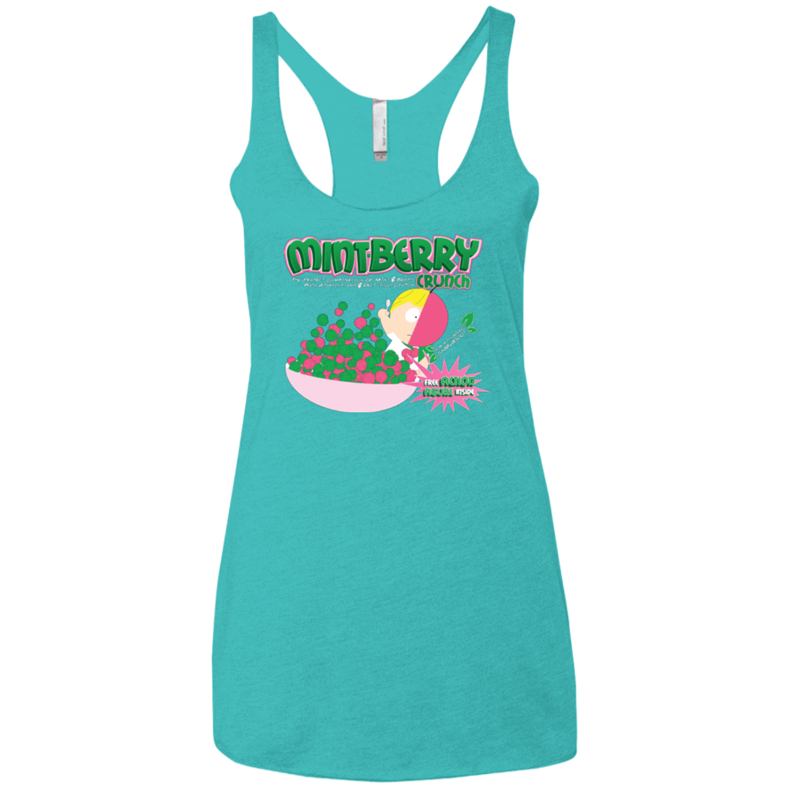 T-Shirts Tahiti Blue / X-Small Mintberry Crunch Women's Triblend Racerback Tank