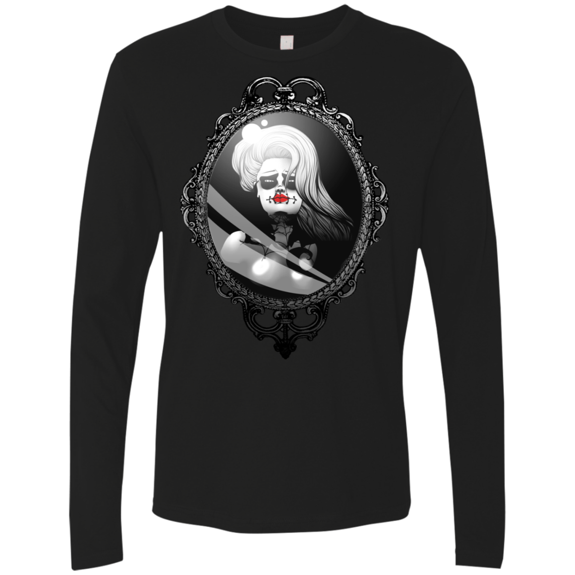 T-Shirts Black / S Mirror Men's Premium Long Sleeve