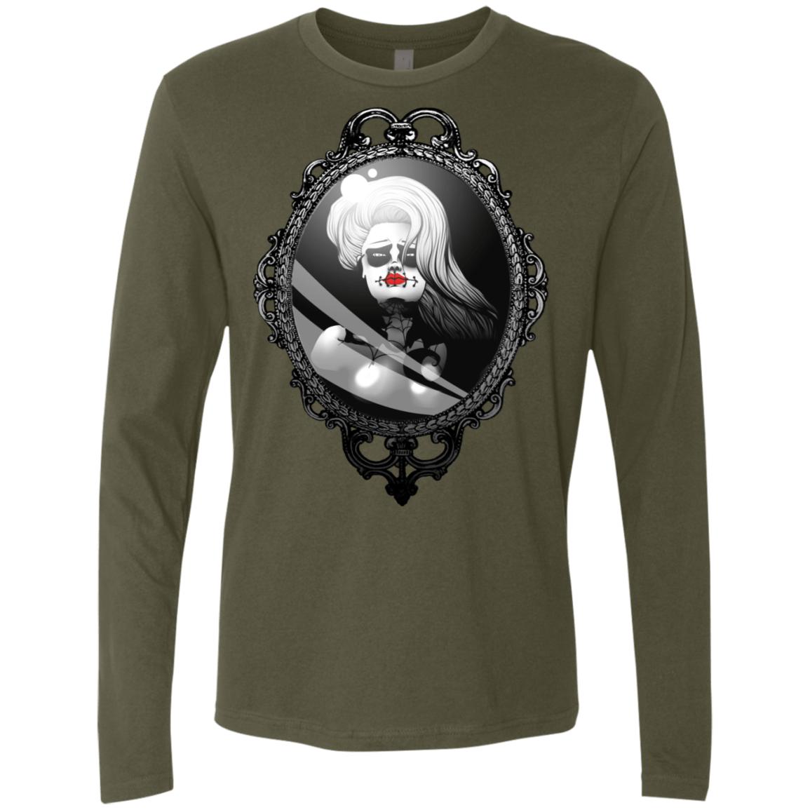 T-Shirts Military Green / S Mirror Men's Premium Long Sleeve