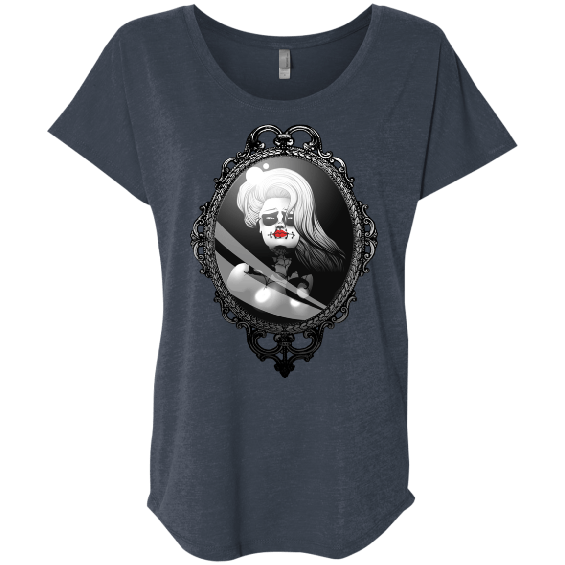 T-Shirts Vintage Navy / X-Small Mirror Triblend Dolman Sleeve