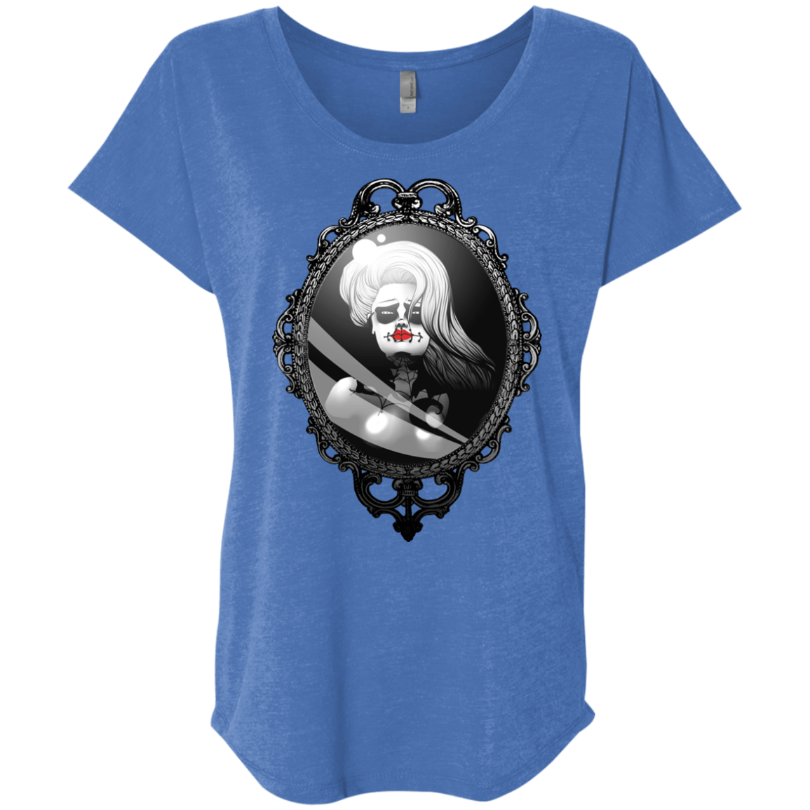 T-Shirts Vintage Royal / X-Small Mirror Triblend Dolman Sleeve