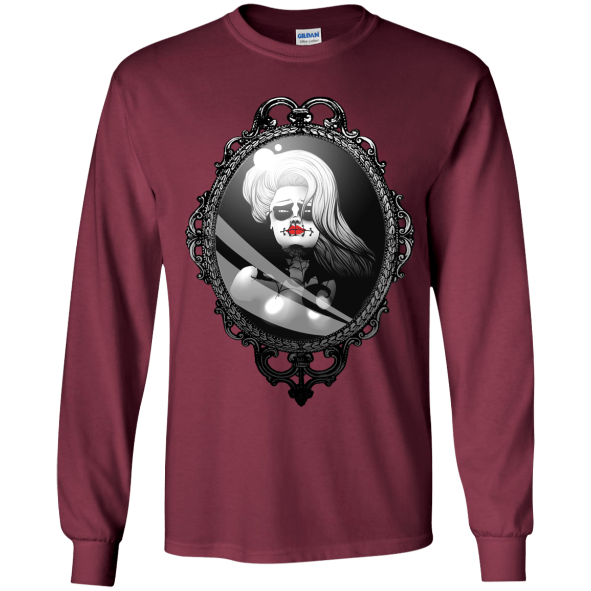 T-Shirts Maroon / YS Mirror Youth Long Sleeve T-Shirt