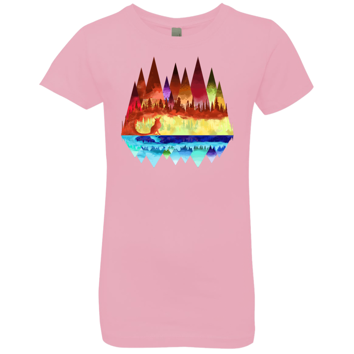 T-Shirts Light Pink / YXS Mirrored Range Girls Premium T-Shirt