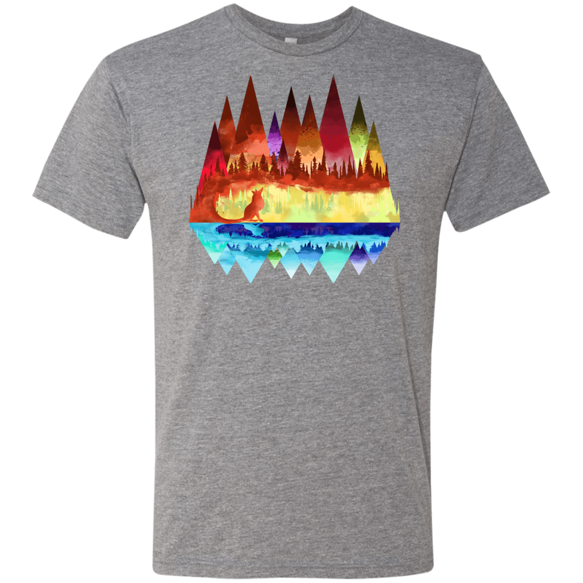 T-Shirts Premium Heather / S Mirrored Range Men's Triblend T-Shirt