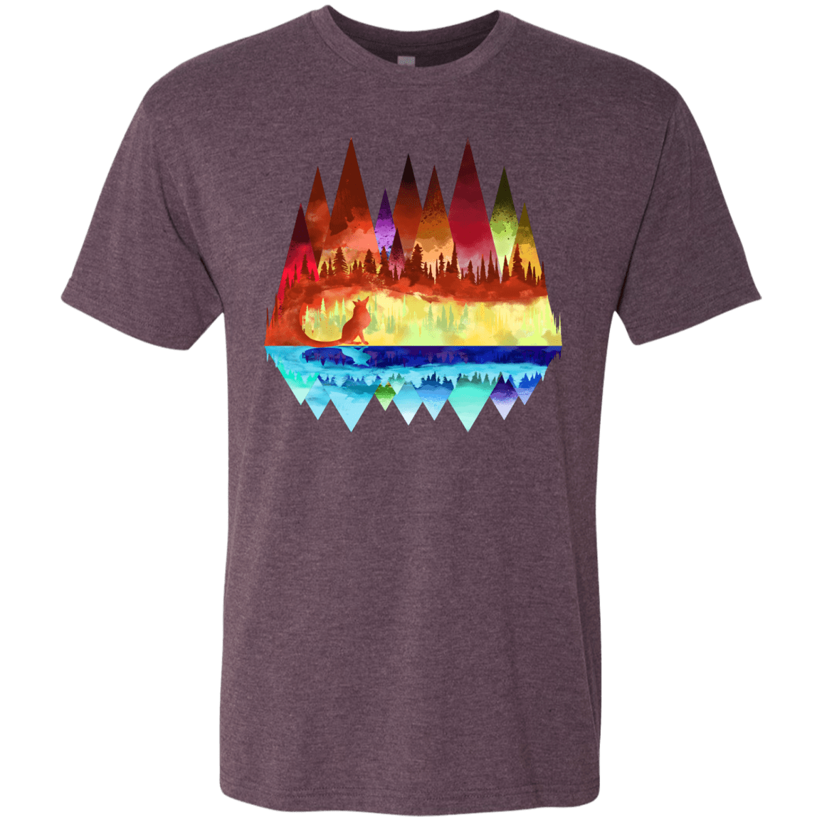 T-Shirts Vintage Purple / S Mirrored Range Men's Triblend T-Shirt